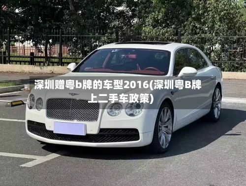 深圳赠粤b牌的车型2016(深圳粤B牌上二手车政策)