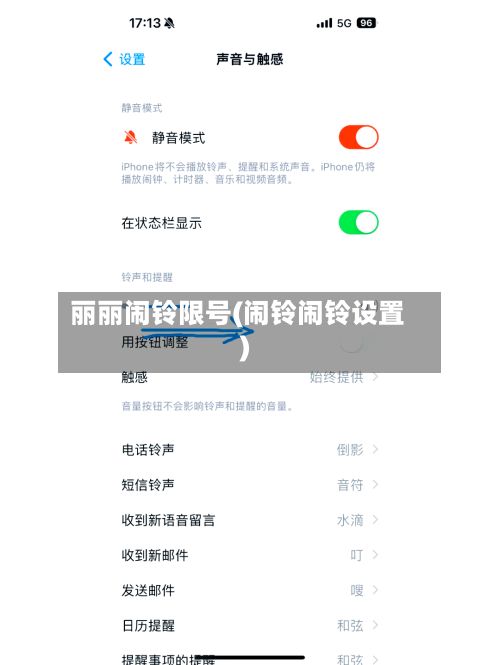 丽丽闹铃限号(闹铃闹铃设置)