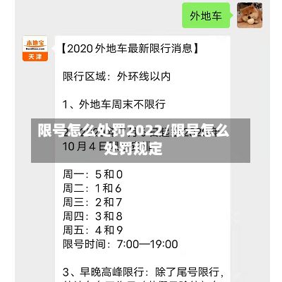 限号怎么处罚2022/限号怎么处罚规定-第3张图片