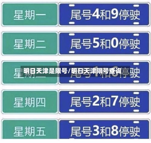 明日天津是限号/明日天津限号查询-第2张图片