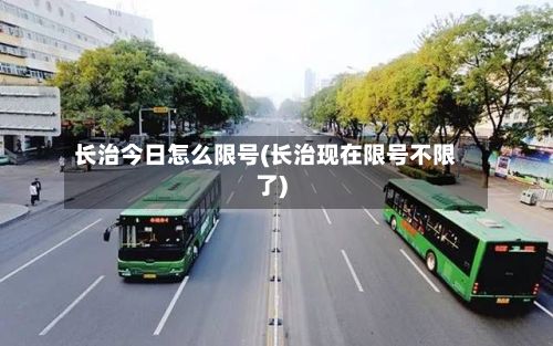 长治今日怎么限号(长治现在限号不限了)