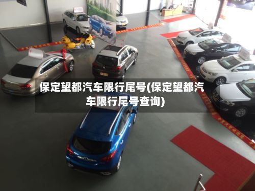 保定望都汽车限行尾号(保定望都汽车限行尾号查询)-第2张图片