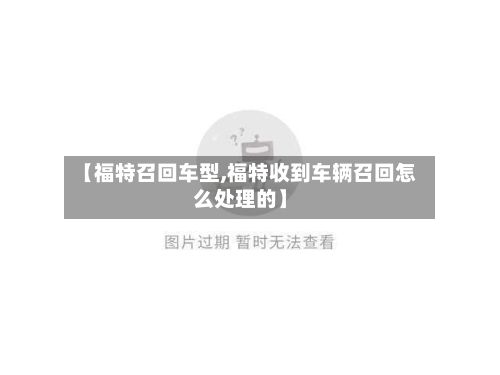 【福特召回车型,福特收到车辆召回怎么处理的】-第2张图片