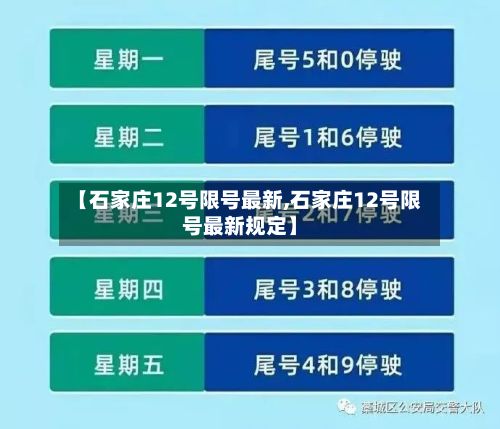 【石家庄12号限号最新,石家庄12号限号最新规定】