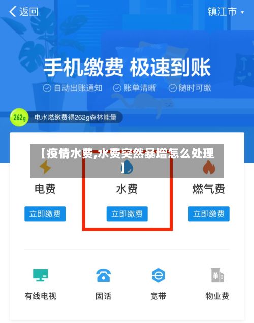 【疫情水费,水费突然暴增怎么处理】