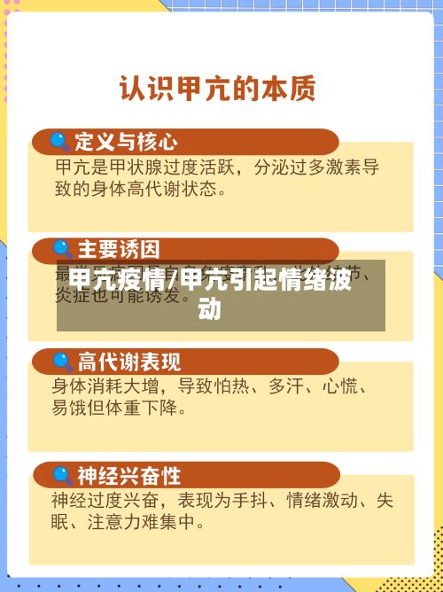 甲亢疫情/甲亢引起情绪波动
