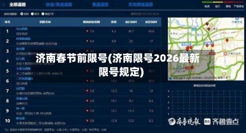 济南春节前限号(济南限号2026最新限号规定)