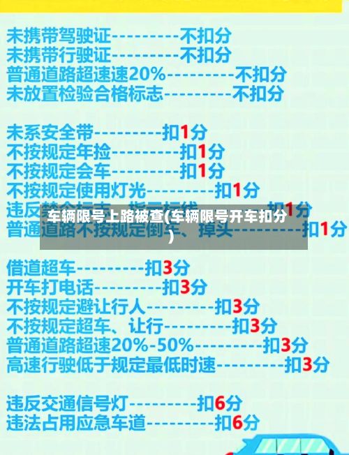 车辆限号上路被查(车辆限号开车扣分)-第2张图片