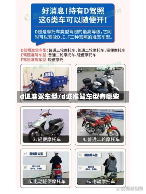 d证准驾车型/d证准驾车型有哪些-第3张图片