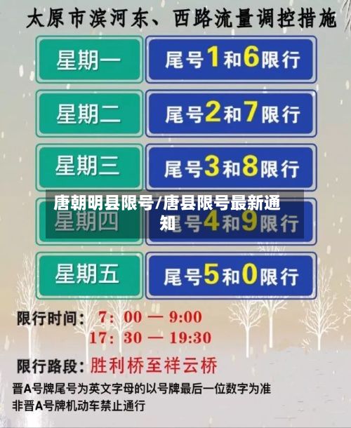 唐朝明县限号/唐县限号最新通知