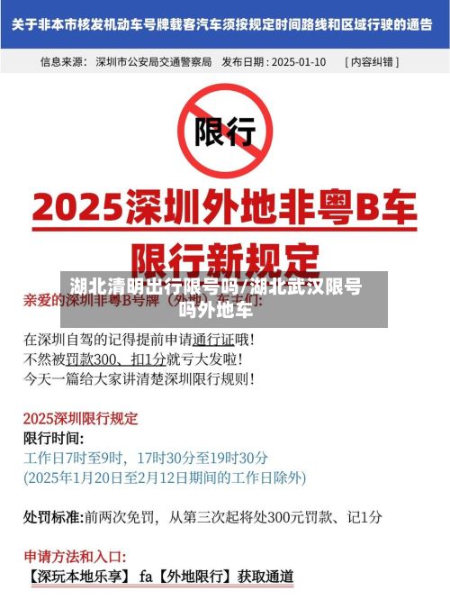 湖北清明出行限号吗/湖北武汉限号吗外地车-第2张图片