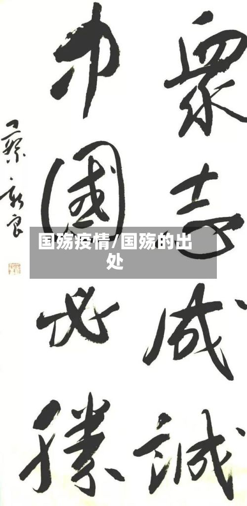 国殇疫情/国殇的出处