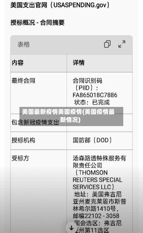 美国最新疫情美国疫情(美国疫情最新情况)