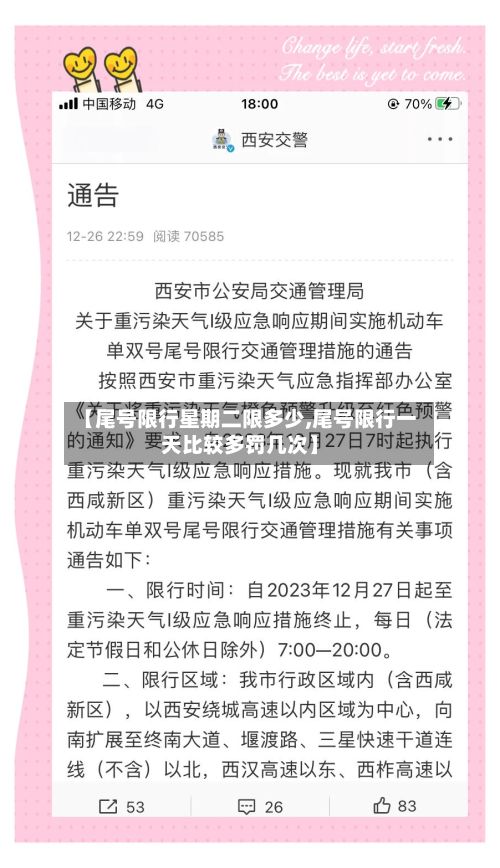 【尾号限行星期二限多少,尾号限行一天比较多罚几次】