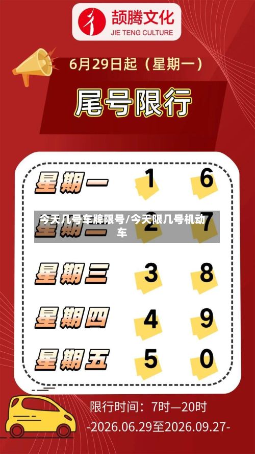 今天几号车牌限号/今天限几号机动车-第3张图片
