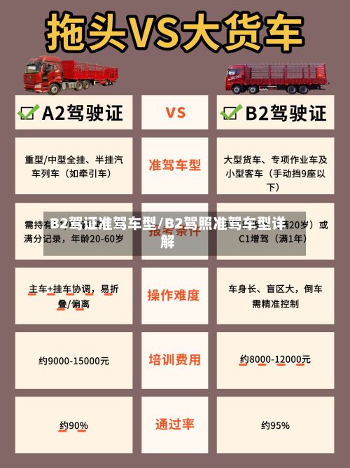 B2驾证准驾车型/B2驾照准驾车型详解-第3张图片