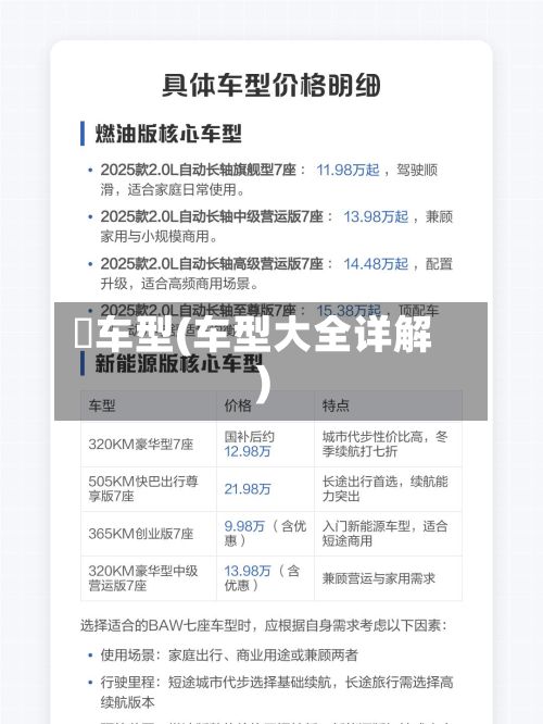 乚车型(车型大全详解)-第2张图片
