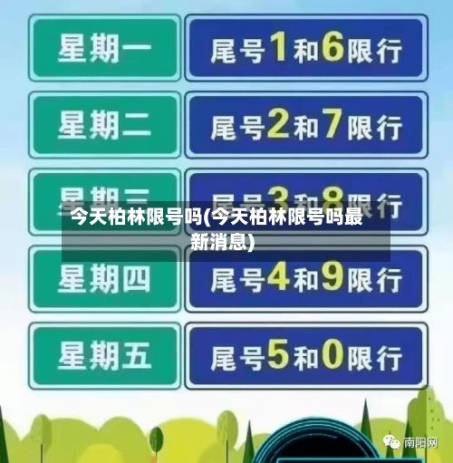 今天柏林限号吗(今天柏林限号吗最新消息)