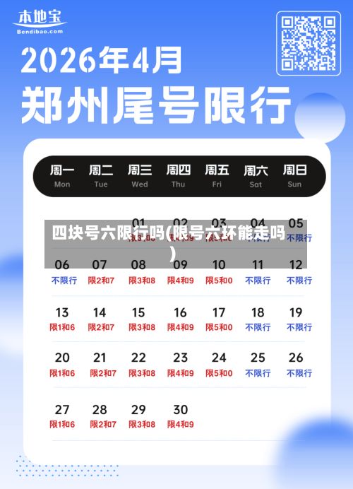 四块号六限行吗(限号六环能走吗)