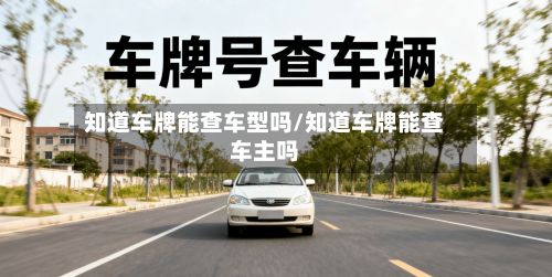 知道车牌能查车型吗/知道车牌能查车主吗-第2张图片