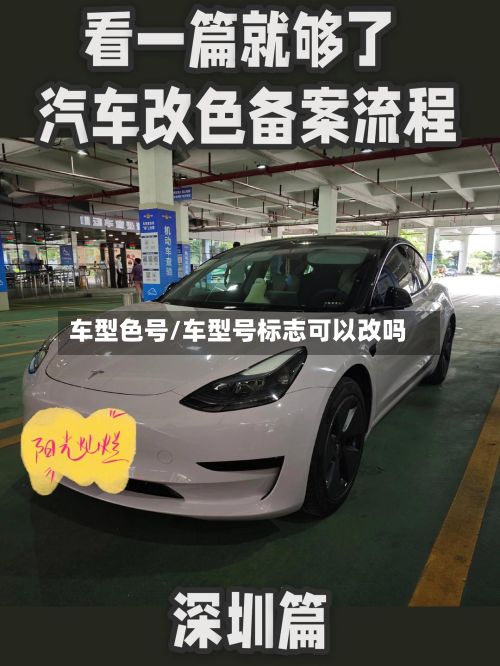 车型色号/车型号标志可以改吗-第3张图片