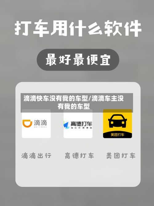 滴滴快车没有我的车型/滴滴车主没有我的车型-第2张图片