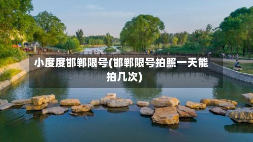 小度度邯郸限号(邯郸限号拍照一天能拍几次)-第2张图片