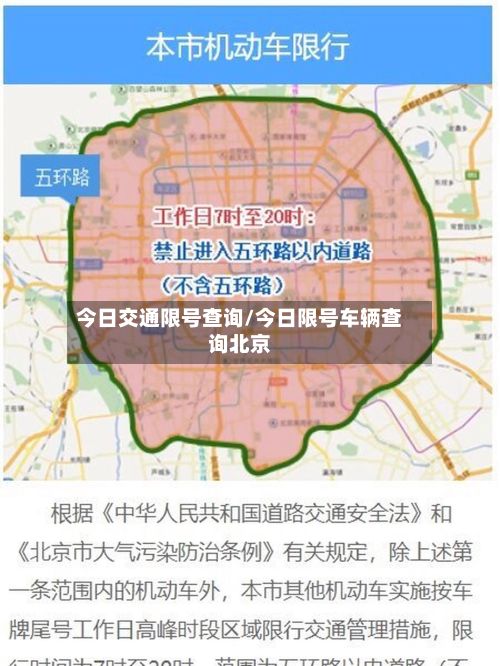 今日交通限号查询/今日限号车辆查询北京