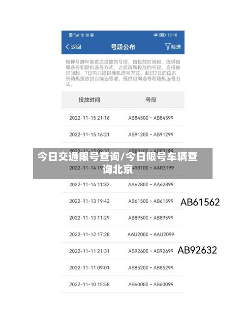 今日交通限号查询/今日限号车辆查询北京-第3张图片