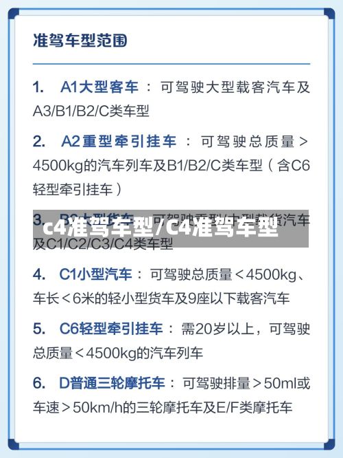 c4准驾车型/C4准驾车型-第3张图片