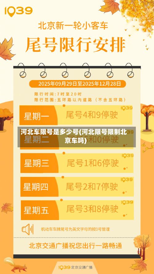 河北车限号是多少号(河北限号限制北京车吗)