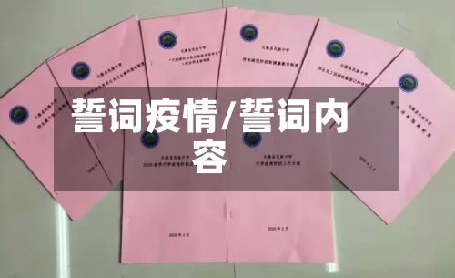 誓词疫情/誓词内容-第2张图片