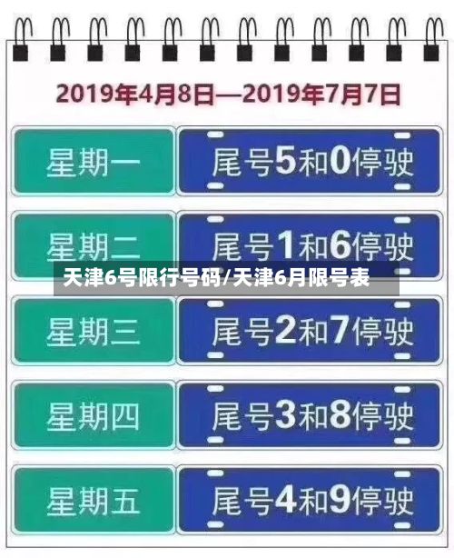 天津6号限行号码/天津6月限号表