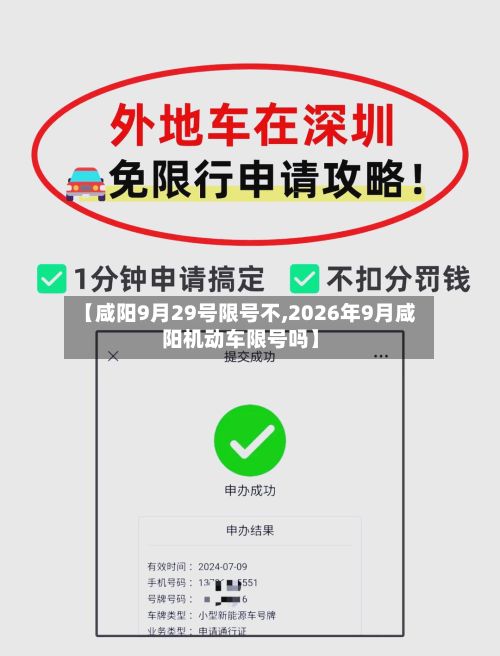 【咸阳9月29号限号不,2026年9月咸阳机动车限号吗】