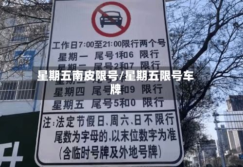 星期五南皮限号/星期五限号车牌