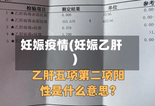 妊娠疫情(妊娠乙肝)-第3张图片
