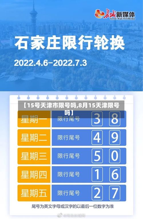 【15号天津市限号吗,8月15天津限号吗】-第2张图片