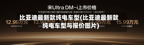 比亚迪最新款纯电车型(比亚迪最新款纯电车型与报价图片)